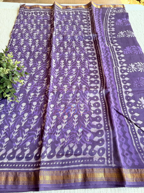 Maheswari border chanderi saree