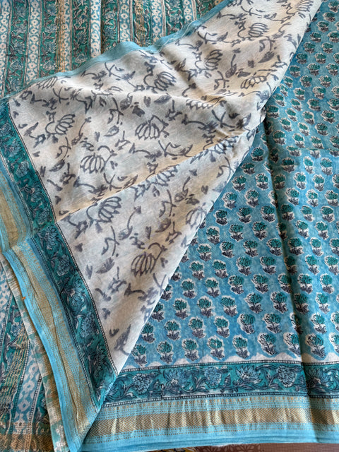 Maheswari border chanderi saree