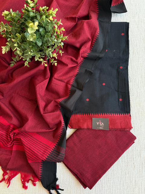 Handloom cotton salwar suit material