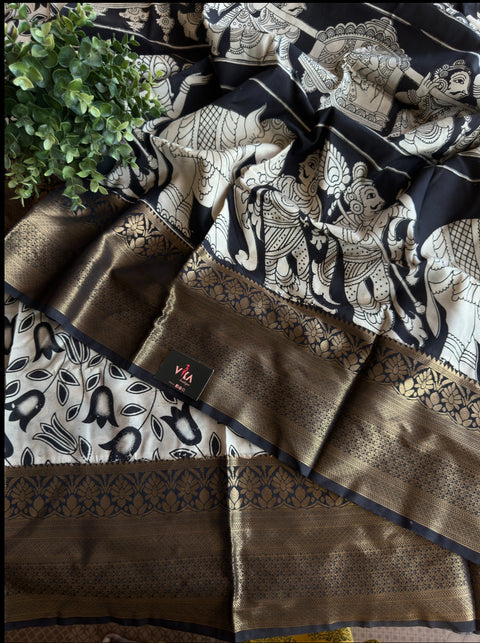 Kalamkari chennuri silk Saree