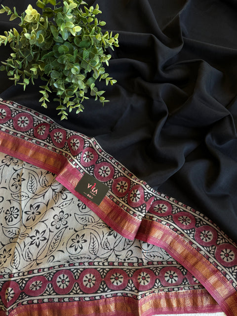 Maheswari border chanderi saree