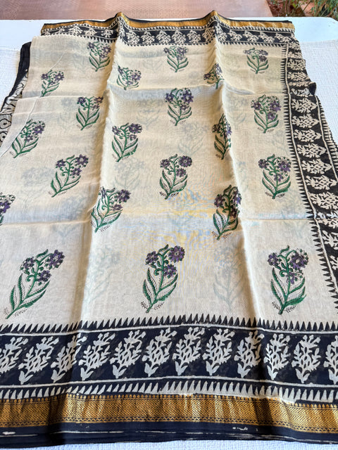 Maheswari border chanderi saree