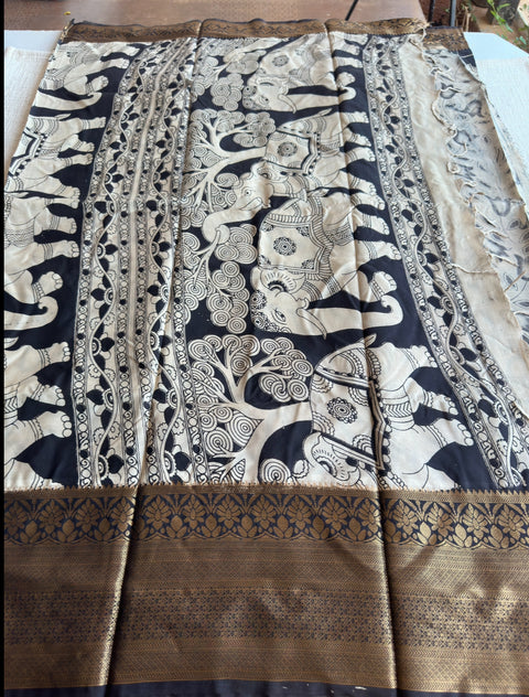 Kalamkari chennuri silk Saree