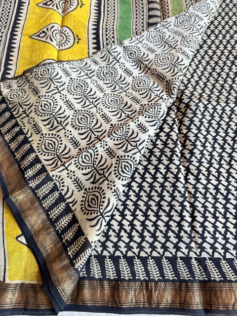 Maheswari border chanderi saree