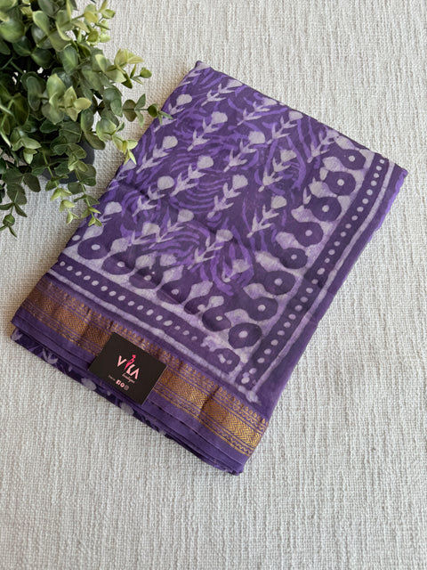 Maheswari border chanderi saree