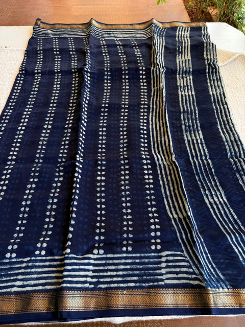 Maheswari border chanderi saree