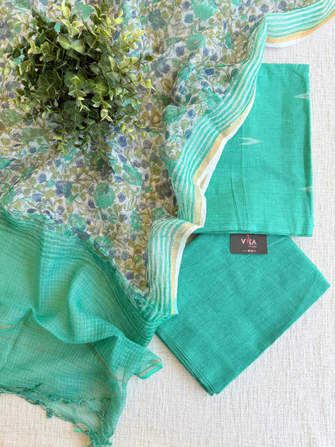 Handloom cotton salwar suit set