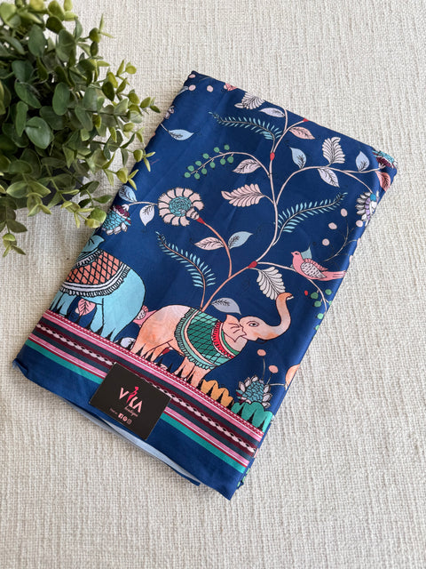 Dailywear printed crepe saree