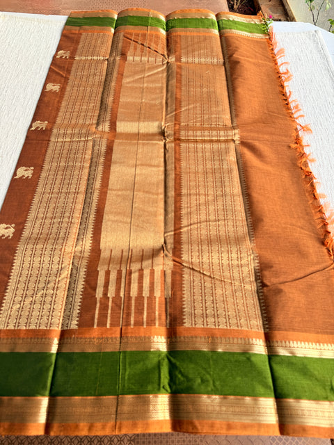 Bhutta weaving chettinad cotton saree