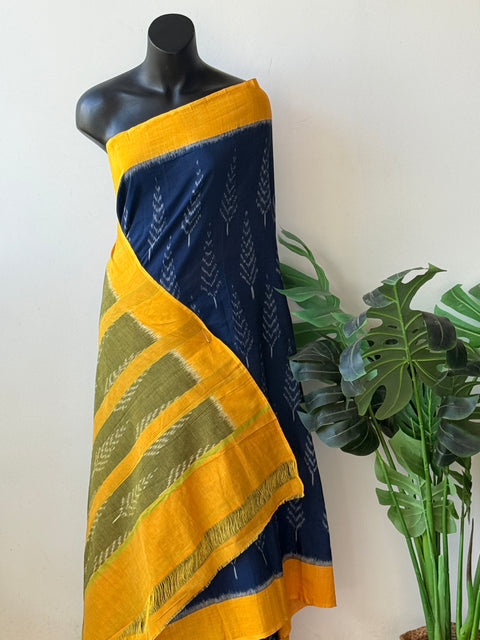 Handloom pure Ikat cotton saree
