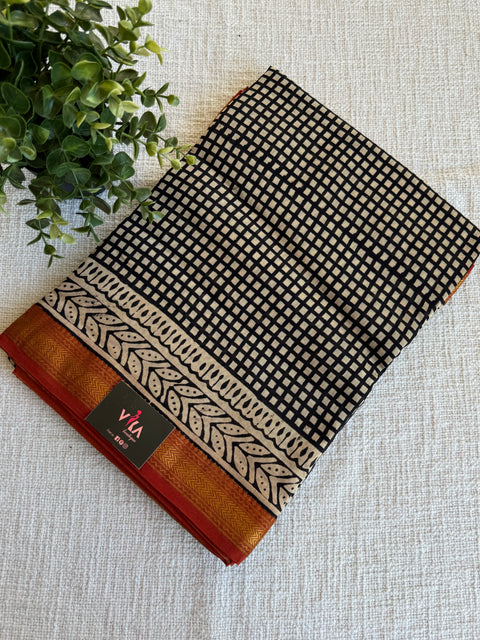Maheswari border chanderi saree