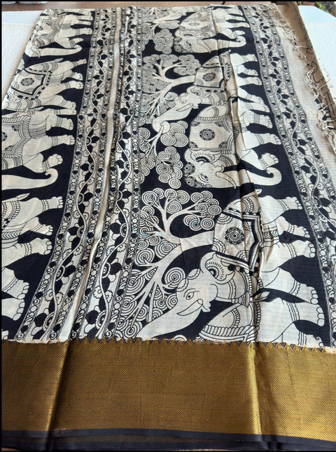 Kalamkari chennuri silk Saree