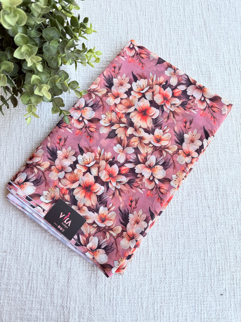 Digital printed faux georgette saree