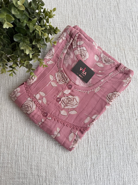 L size printed Alpine nighty