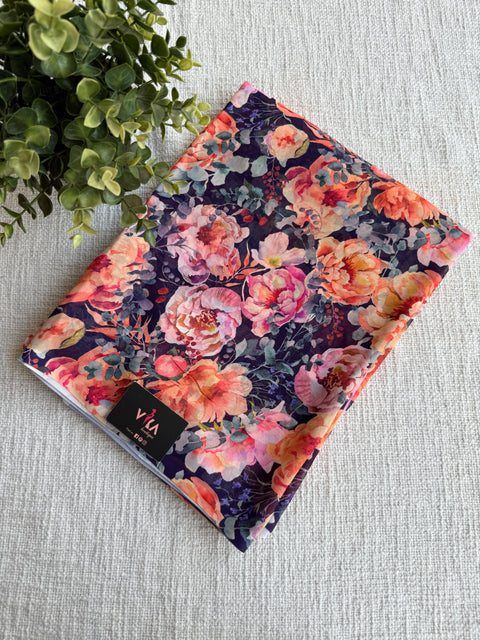 Digital printed faux georgette saree