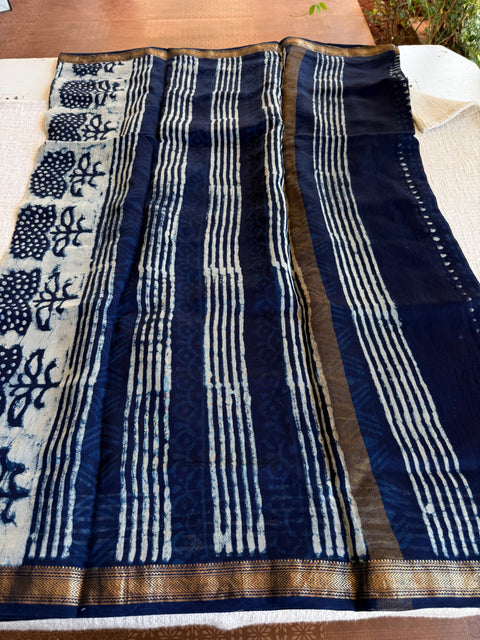Maheswari border chanderi saree