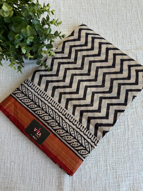 Maheswari border chanderi saree