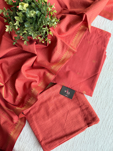 Handloom cotton salwar suit material