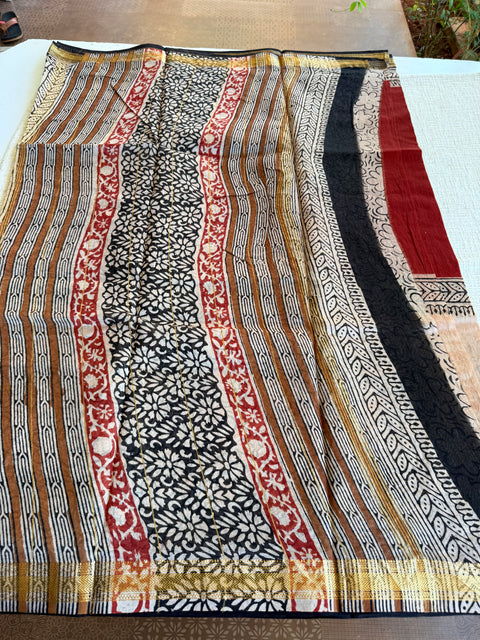 Maheswari border chanderi saree