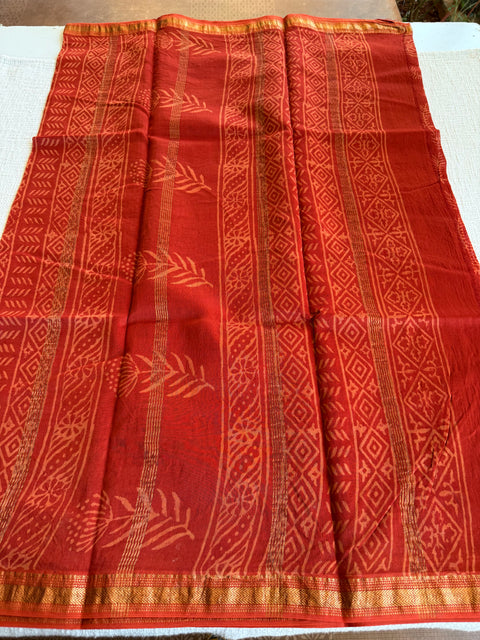 Maheswari border chanderi saree