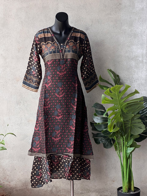 Printed pure viscose designer kurti