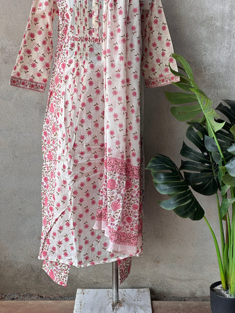 Printed cotton ready suit set