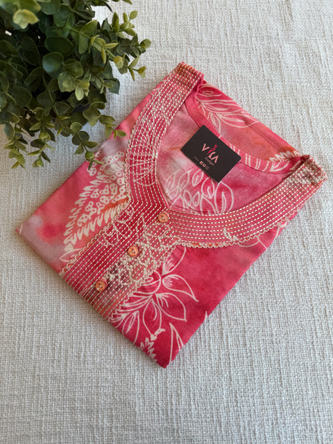 XXL size printed Alpine nighty