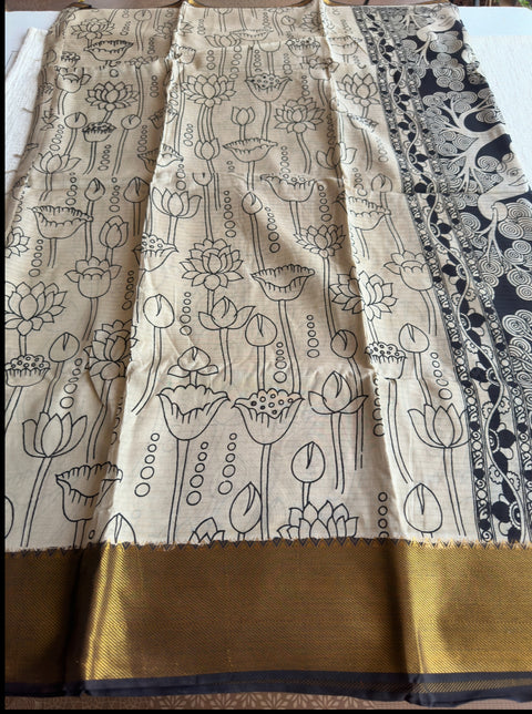 Kalamkari chennuri silk Saree