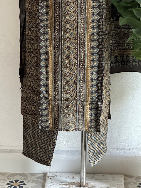 printed Pure viscose kurta pant set