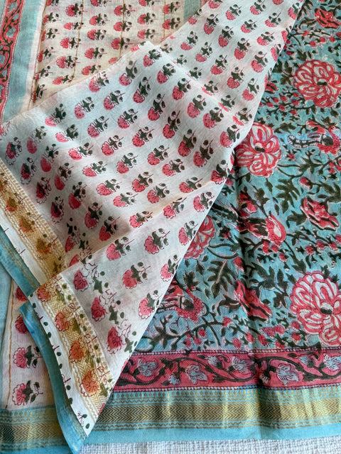 Maheswari border chanderi saree