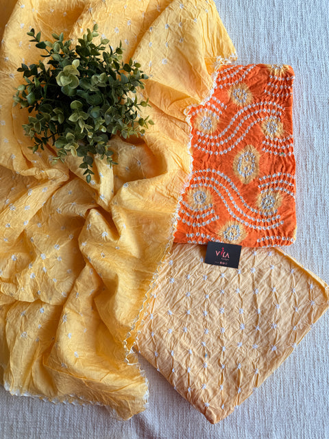 Bandhej cotton salwar material