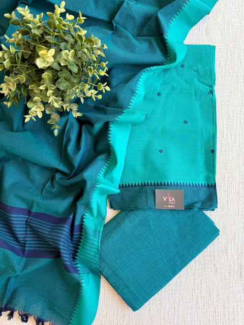 Handloom cotton salwar suit material