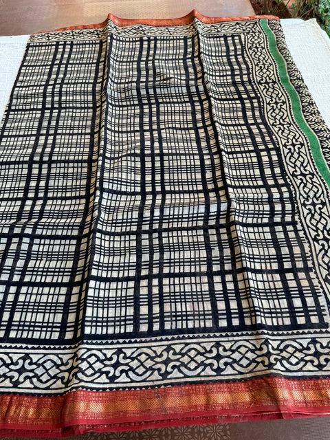 Maheswari border chanderi saree
