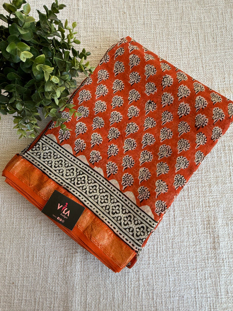 Maheswari border chanderi saree