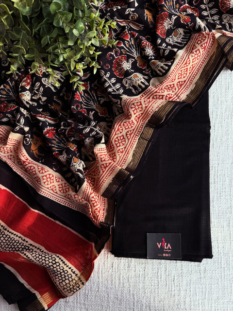 Pure cotton set with printed cotton dupatta