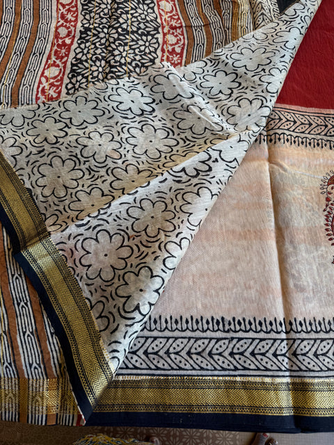 Maheswari border chanderi saree