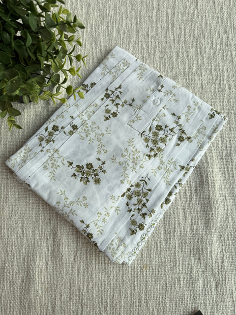 L size printed cotton nighty