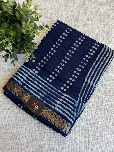 Maheswari border chanderi saree
