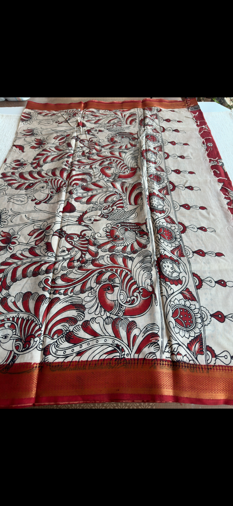 Kalamkari chennuri silk Saree