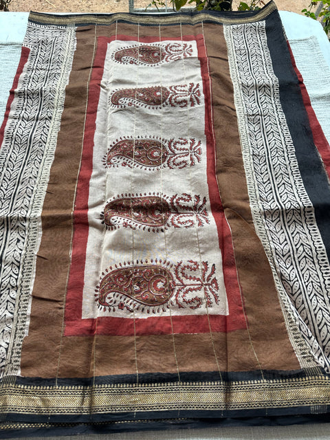 Maheswari border chanderi saree