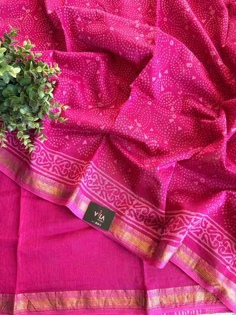 Maheswari border chanderi saree