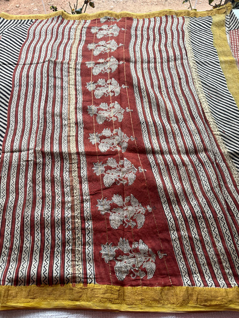 Maheswari border chanderi saree