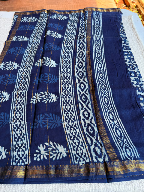 Maheswari border chanderi saree