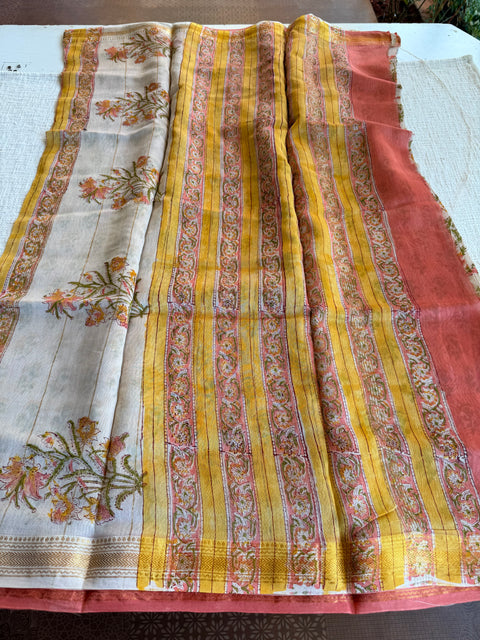 Maheswari border chanderi saree