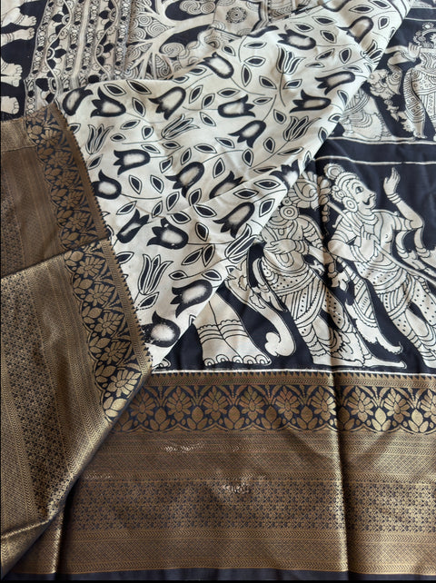 Kalamkari chennuri silk Saree