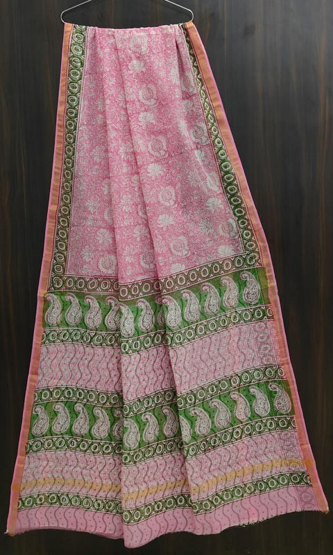 Printed kota cotton saree