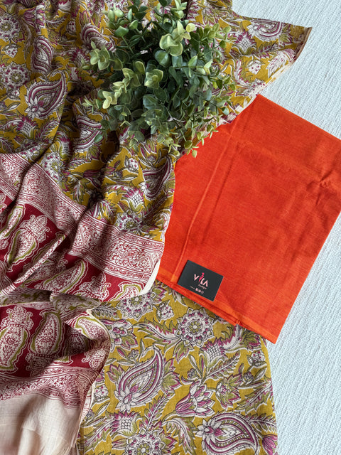 Kalamkari salwar suit material