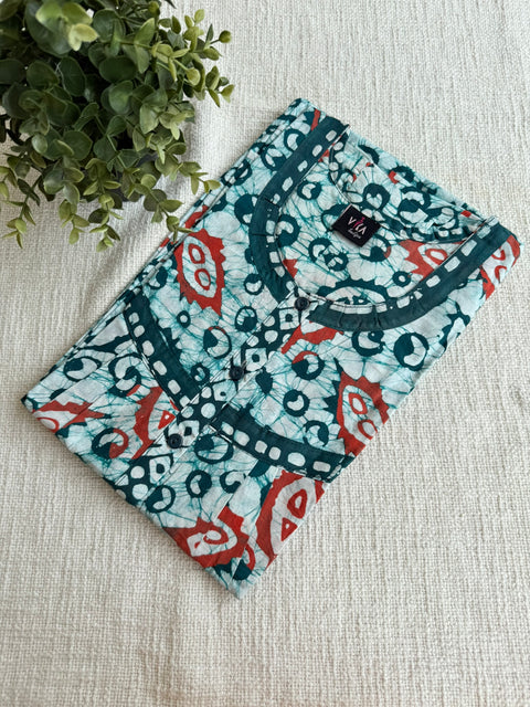 L size printed cotton Nighty