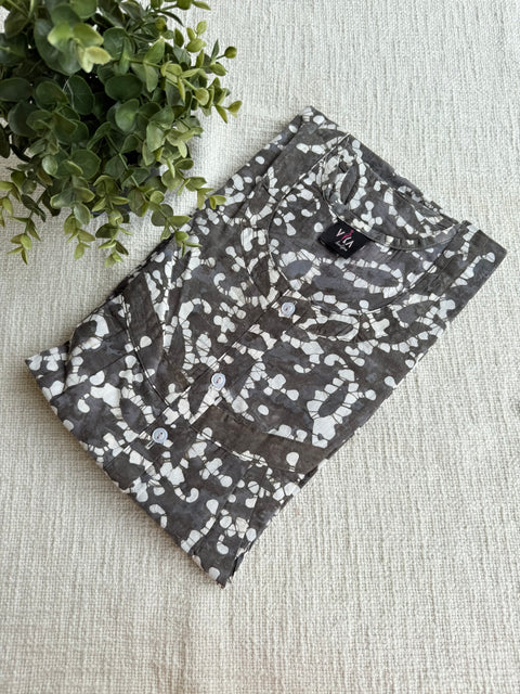 L size printed cotton Nighty