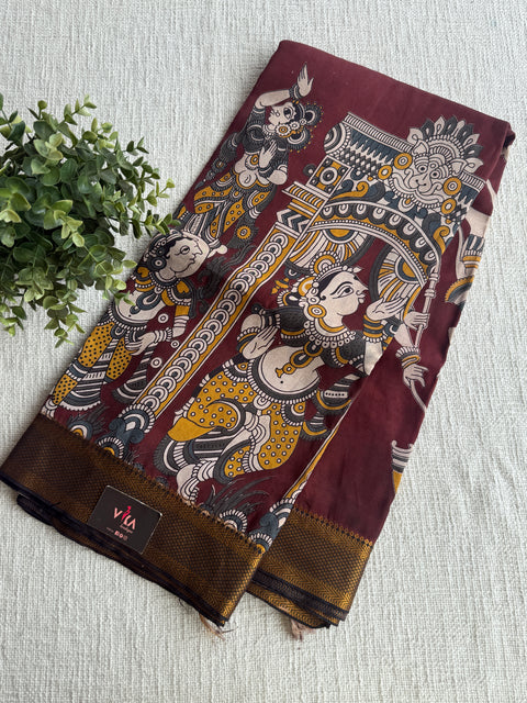 Kalamkari chennuri silk Saree